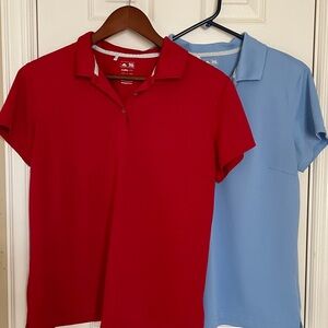 Lot of 2 - Adidas Climalite Golf Polos
